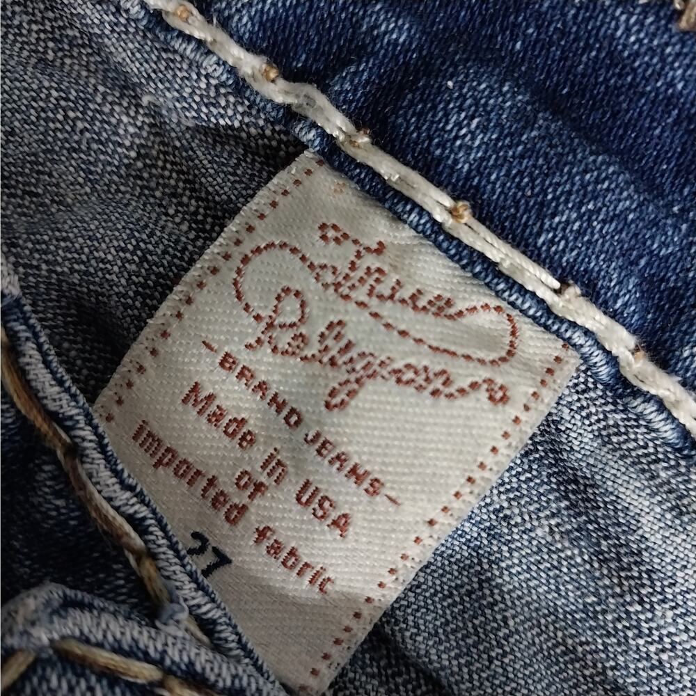 TRUE RELIGION! AWESOME BLUE FADE DENIM, CONTRAST STITCH FLAP POCKET JEANS!SZ 4/6 - Picture 12 of 16